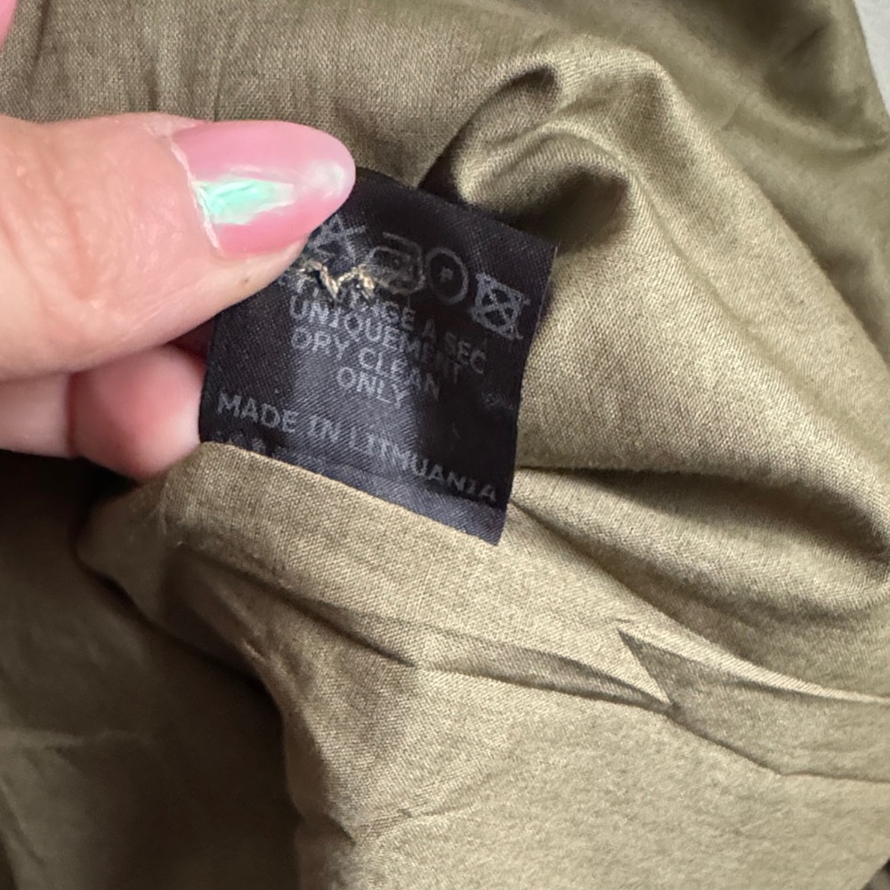 Isabel Marant Olive Belted Trench Coat Sz 44 - Picture 5 of 9